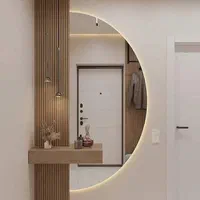 آینه نیم دایره بک لایت|آینه|همدان, |دیوار