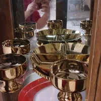 سرویس پارچ ولیوان،بستنی خوری،اردورخوری طلایی