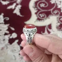انگشتر عقیق وچاقو سالم تمیز