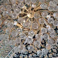 لوستر بزرگ ۲عدد کوچک یک عدد لامپ کامل