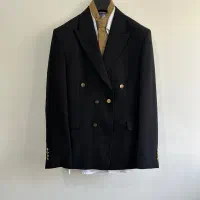 کتشلوار مردانه اسپرت  مشکی ترک با دو جفت کالج چرمی