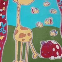 فرش اتاق کودک|گلیم، جاجیم، گبه|اصفهان, رهنان|دیوار