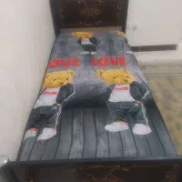 تخت خواب یکنفره  با تشک طبی فنری جنس خوب