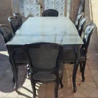 مبل کلاسیک ۸نفره همراه میز غذاخوری ۸نفره|مبلمان خانگی و میز عسلی|قوچان, |دیوار