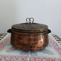 قلف مسی. مجمعه مسی هاون تابلو مس