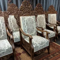 مبل قالی سلاطین چوب گردو