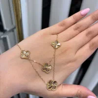 گردنی طلا اسپرت ون کلیف|جواهرات|دوگنبدان, |دیوار