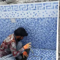 . کاشیکاری . سنگ کاری .
