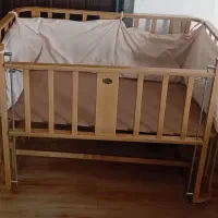 فروش تخت نوزاد چوبی سولیکا ۱۱۰،تنظیم ارتفاع،گهواره|تخت و صندلی بچه|تهران, نظام‌آباد|دیوار