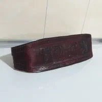 کمربند باشگاه بدنسازی چرم واقعی