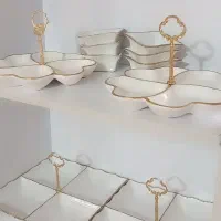 اردو خوری سرامیکی درحد نونو لب طلایی