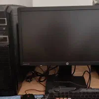 pc کامپیوتر قدرتمند به همراه مانیتور