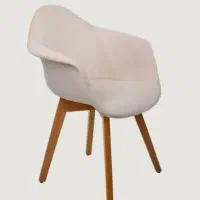 دو عدد صندلی مدرن پایه چوبی روکش مخمل