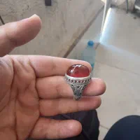 انگشتر عقیق نقره رکاب ری فرهاد ساچمه