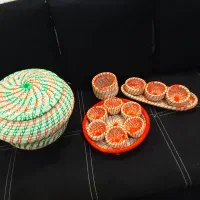اجیل خوری تک نفره حصیری|ظروف سرو و پذیرایی|قم, یزدان‌شهر|دیوار