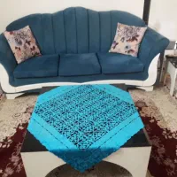 فروش یک دست مبل هفت نفره در حد نو وچهارعددمیزوعسلی|مبلمان خانگی و میز عسلی|صحنه, |دیوار