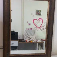 آینه قاب دار چوبی