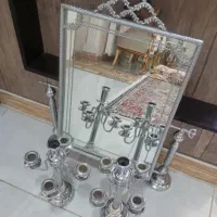 آینه و شمعدان چهار شعله