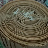 پرده عمودی رنگ کرم نسکافه ای