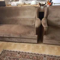 مبل هفت نفره به همراه میز ناهارخوری ۸ نفره|میز و صندلی غذاخوری|شفت, |دیوار