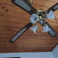 پنکه سقفی لوستری هومهر طرح چوب|پنکه و تصفیه‌کنندهٔ هوا|سلمان‌شهر, |دیوار