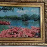 تابلو فرش دستباف تبریز رج ۶۰ منظره