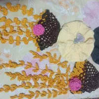 کلاه فرانسوی و دورگ  بافتنی