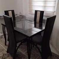 میز غذاخوری ۴ نفره فلزی