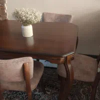 میز ناهارخوری ۴نفره شیک|میز و صندلی غذاخوری|گرمدره, |دیوار