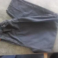 شلوار کتان مام استایل کمر هویچی