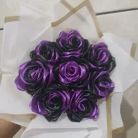 دست گل با ربان|گل مصنوعی|ایذه, |دیوار