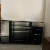 میز تلوزیون شیشه ای سه کشو|میز تلویزیون|تهران, جنت‌آباد شمالی|دیوار