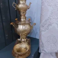 سماور برنز زغالی نقوش هخامنشی قدیمی