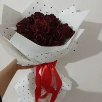 گل روبانی شاین دار شده|گل مصنوعی|بهار, |دیوار