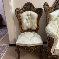 مبل سلطنتی چوب گردو|مبلمان خانگی و میز عسلی|همدان, |دیوار