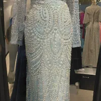 لباس مجلسی تمام سنگ و مروارید دوزی|لباس|ری, فیروزآباد|دیوار