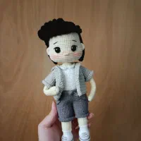 عروسک بافتنی پسر