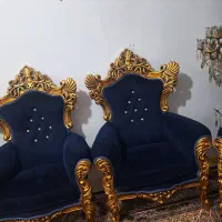 مبل سلطنتی ۹ نفره سالم|مبلمان خانگی و میز عسلی|قم, چهل درخت|دیوار