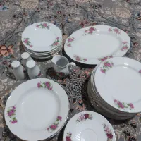 ظروف چینی گل سرخی