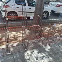 قفسه کتاب مشبک فلزی در ۳ مدل