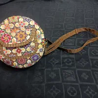 کیف دوشی گرد سنتی بند بلند