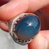 انگشتر مردانه عقیق کبود