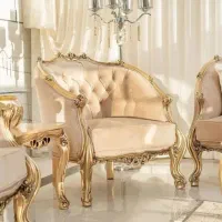 مبل استیل کلاسیک زمرد سلطنتی گلریز