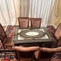 میز ناهارخوری ۶ نفره- همراه با ۶ عدد صندلی