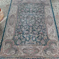 فرش طرح شکارگاه زمینه سورمه ای آکرلیک|فرش|تهران, آرارات|دیوار