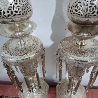 شمعدان نقره|کلکسیون اشیاء عتیقه|شراء, |دیوار