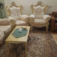 مبلمان سلطنتی ۷نفره|مبلمان خانگی و میز عسلی|تاکستان, |دیوار