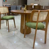 ناهارخوری دو نفره شیک چوب طبیعی مناسب فضای کم|میز و صندلی غذاخوری|آمل, |دیوار