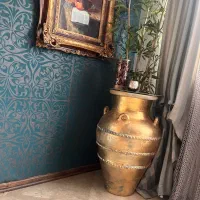 کوزه سفالی ورق طلا