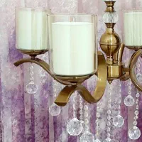 لوستر ۴شاخه فلزی نو|لوستر و چراغ آویز|شاهدشهر, |دیوار